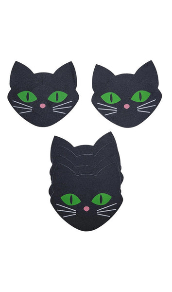 BE WICKED!  Black Cat Nipple covers 3 pack