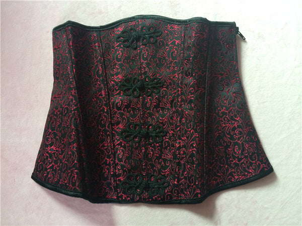Jacquard Pattern Embroidery Chinese Knot Cincher