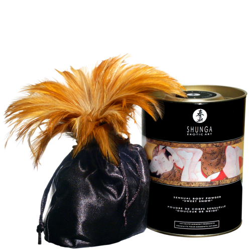 Shunga Sweet Snow Kissable Flavored Body Powder, 8 oz