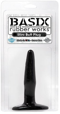 Basix 4 Inch Mini Plug, Black