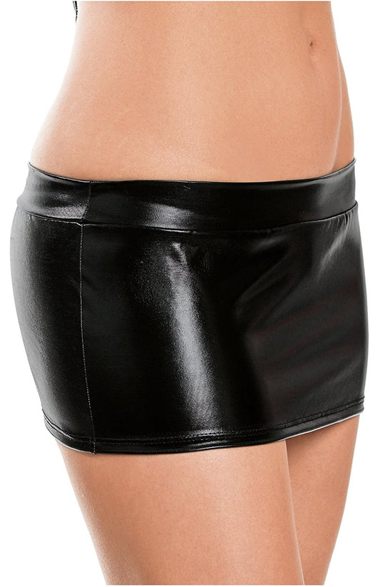 Liquid Metallic Mini Skirt