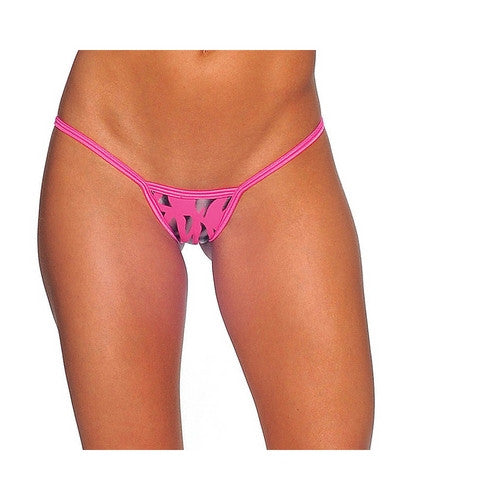 Zebra Print Sweetheart Back Thong