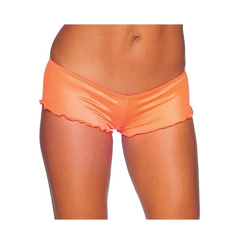 Scalloped Hem Micro Booty Shorts