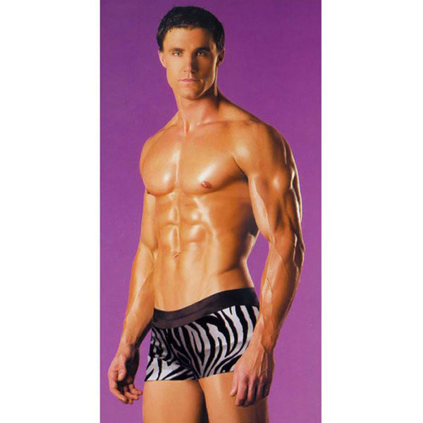 Mens Zebra Print Boxer Shorts