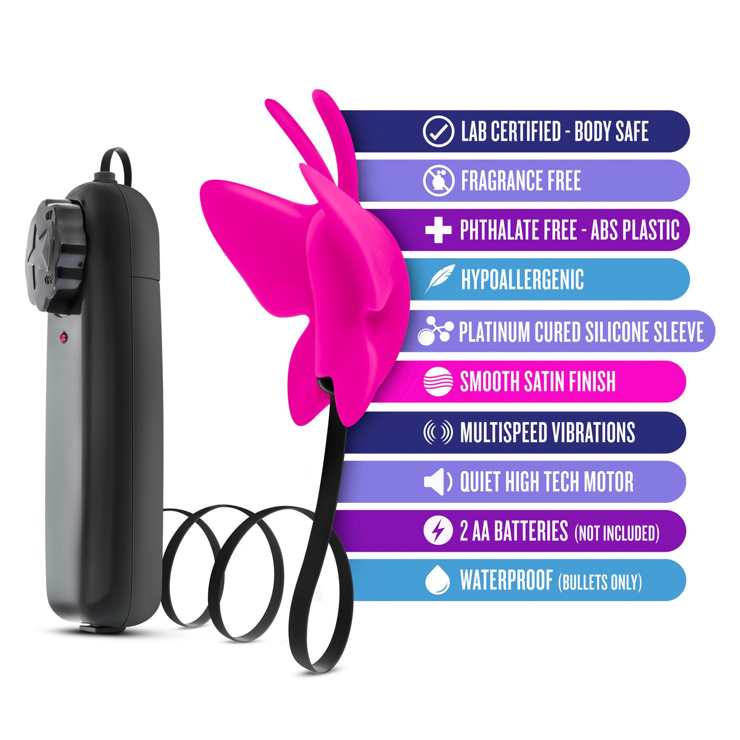 Luxe Butterfly Teaser, Fuchsia