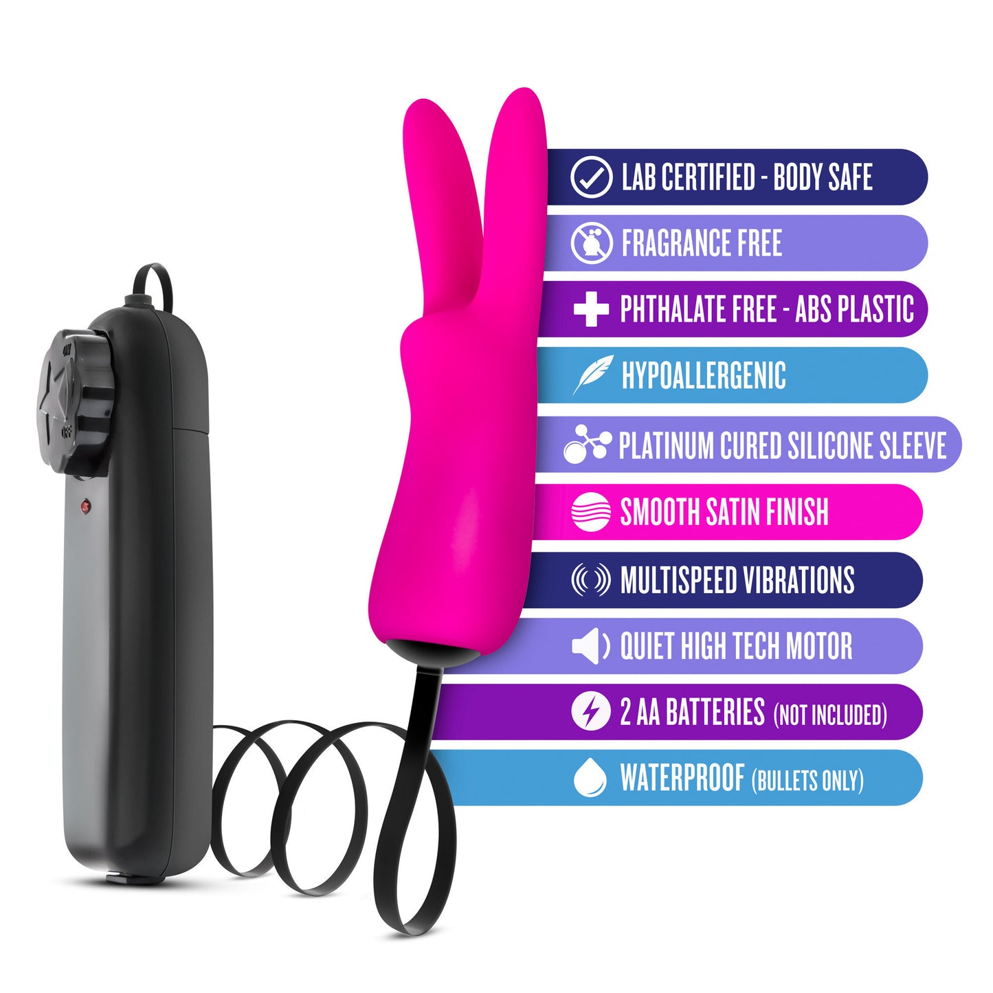 Luxe Rabbit Teaser, Fuchsia