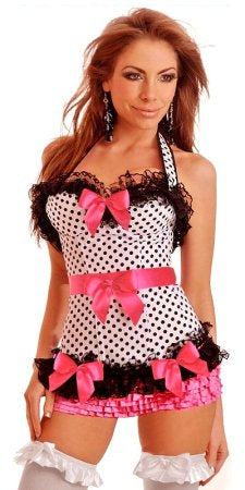 Rockabilly Belted Halter Corset