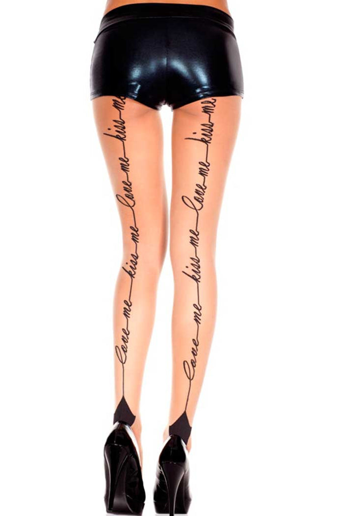 Love Me Kiss Me Backseam Pantyhose