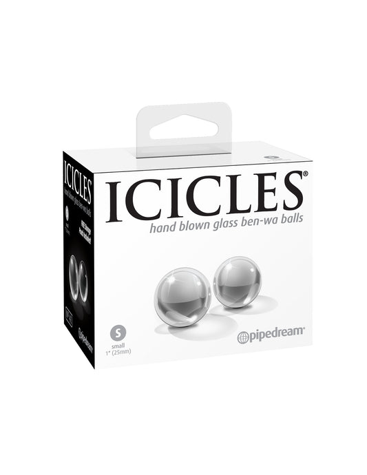 Icicles No 41 Glass Ben Wa Balls, Small