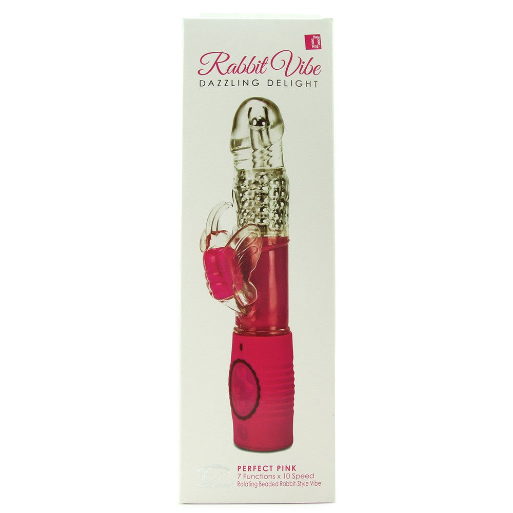 Topco Dazzling Delight Rechargeable Rabbit Vibe, Perfect Pink