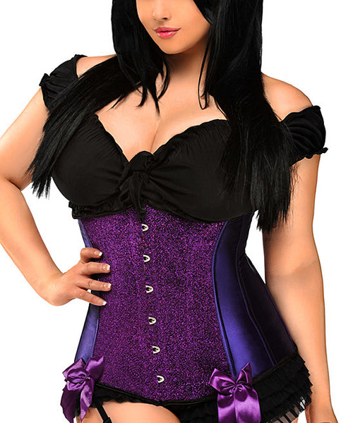 Sugar by Daisy Corsets Steel Boned Glitter Underbust Corset