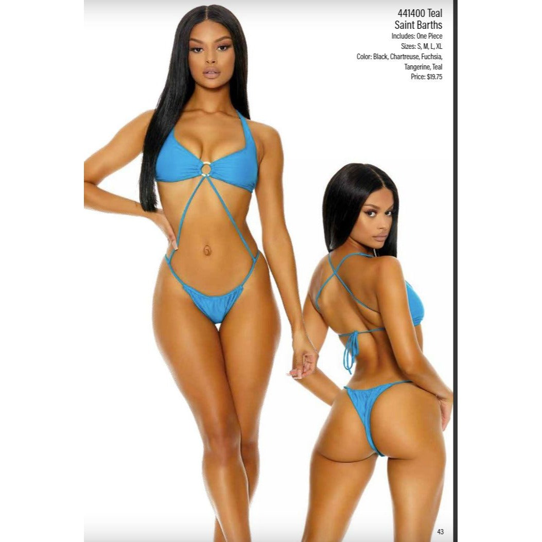 Forplay Saint Barths One Piece thong bottom Swimsuit