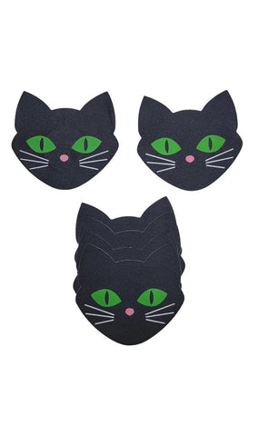 BE WICKED!  Black Cat Nipple covers 3 pack