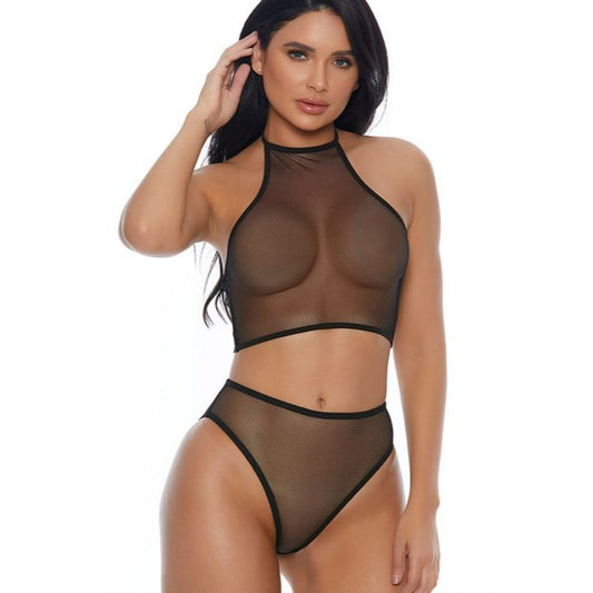 FORPLAY Impulse Halter & Panty Lingerie Set NEW $29