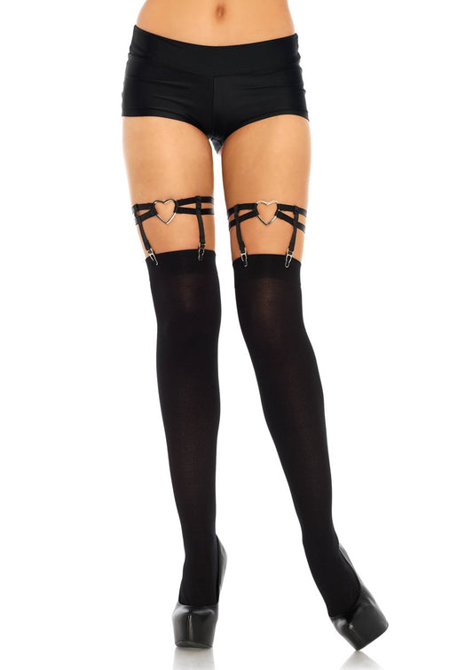 Heart Thigh High Garters
