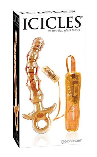 Icicles No 15 Gold Glass Vibrator