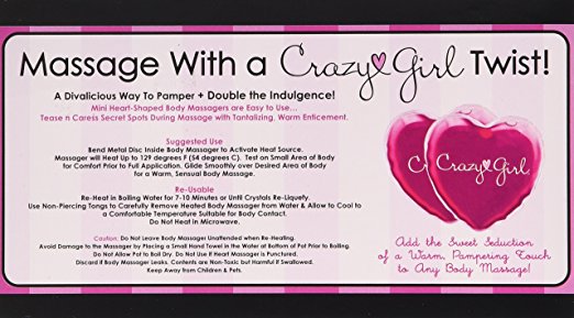 Crazy Girl Wanna Be Pampered Mini Warming Body Massagers- Set of 2