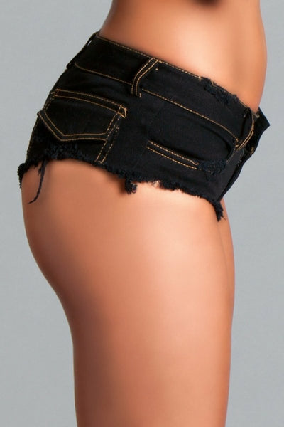 BeWicked BWJ3BK Baby Got Back Booty Shorts - Black