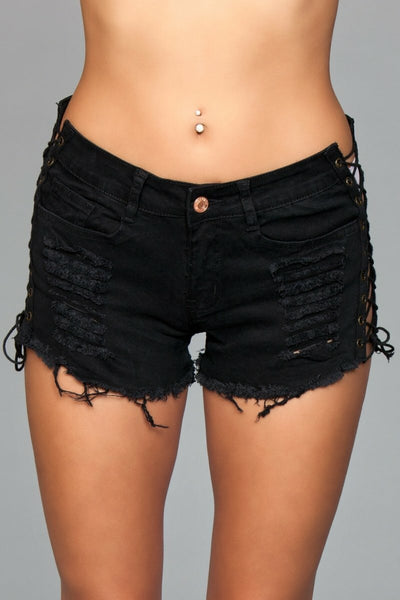 Be Wicked Sexy Looped In Distressed Shorts