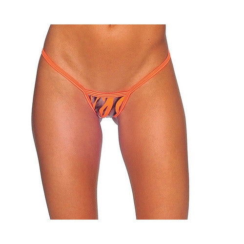 Zebra Print Sweetheart Back Thong
