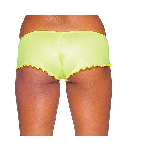 Scalloped Hem Micro Booty Shorts