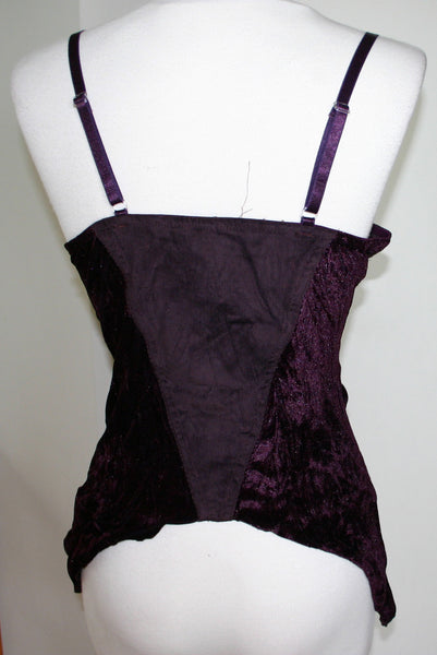 Velvet flare corset