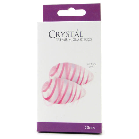 Crystal Premium Glass Eggs in Clear