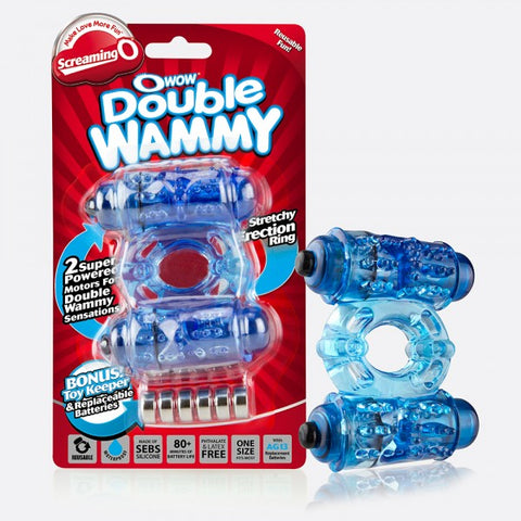 O WOW® DOUBLE WAMMY Vibrating Ring