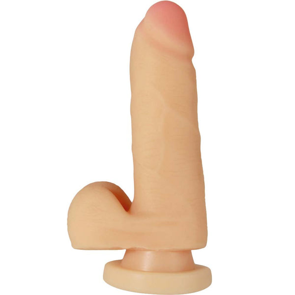 X5 Plus - 5" Cock with Suction Cup - Beige