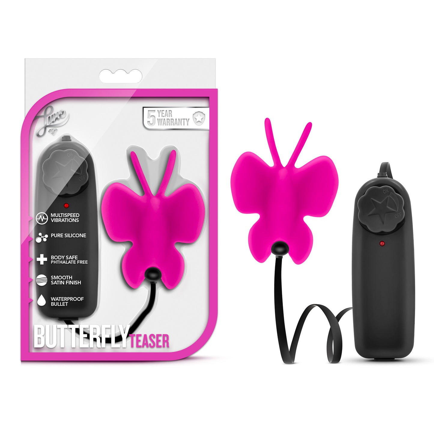Luxe Butterfly Teaser, Fuchsia