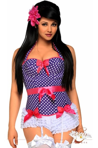 Rockabilly Belted Halter Corset