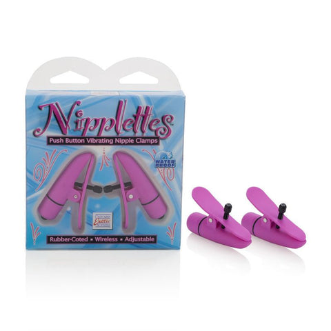 Nipplettes Vibrating Clamps, Pink