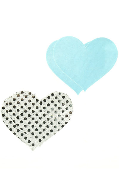 Peekaboos Premium True Blue Hearts Pasties